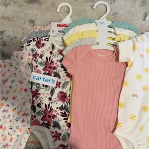 Carter's Multicolor Baby Bodysuits Set